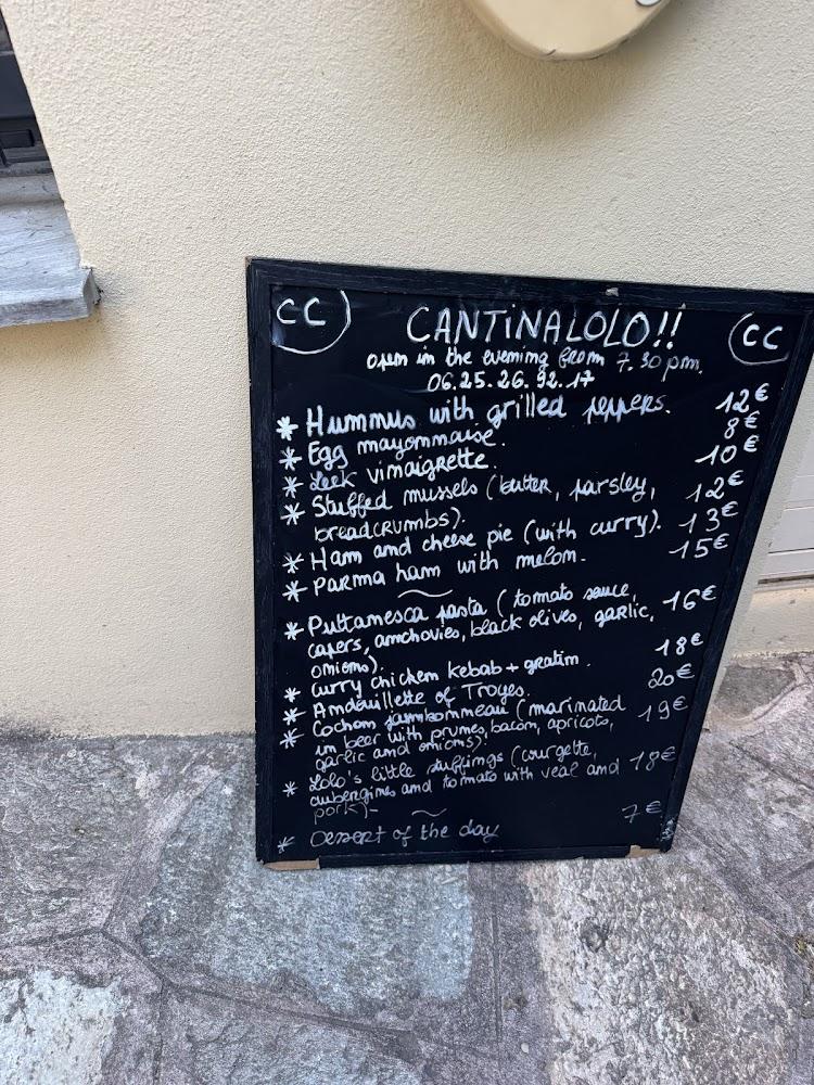 Restaurant Cantinalolo - Menu Image 3